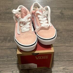 Vans Kids Sneakers in Pink and White